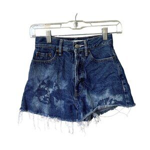 Pacsun Ultra High Rise Vintage Size‎ 22 Denim Distressed Hem Jean Short